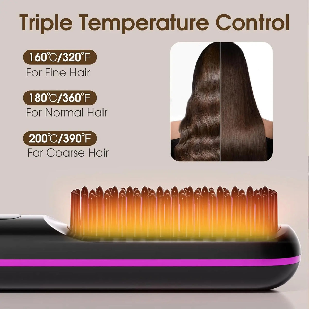 Elityskin™ Ionic Hair Straightening Brush
